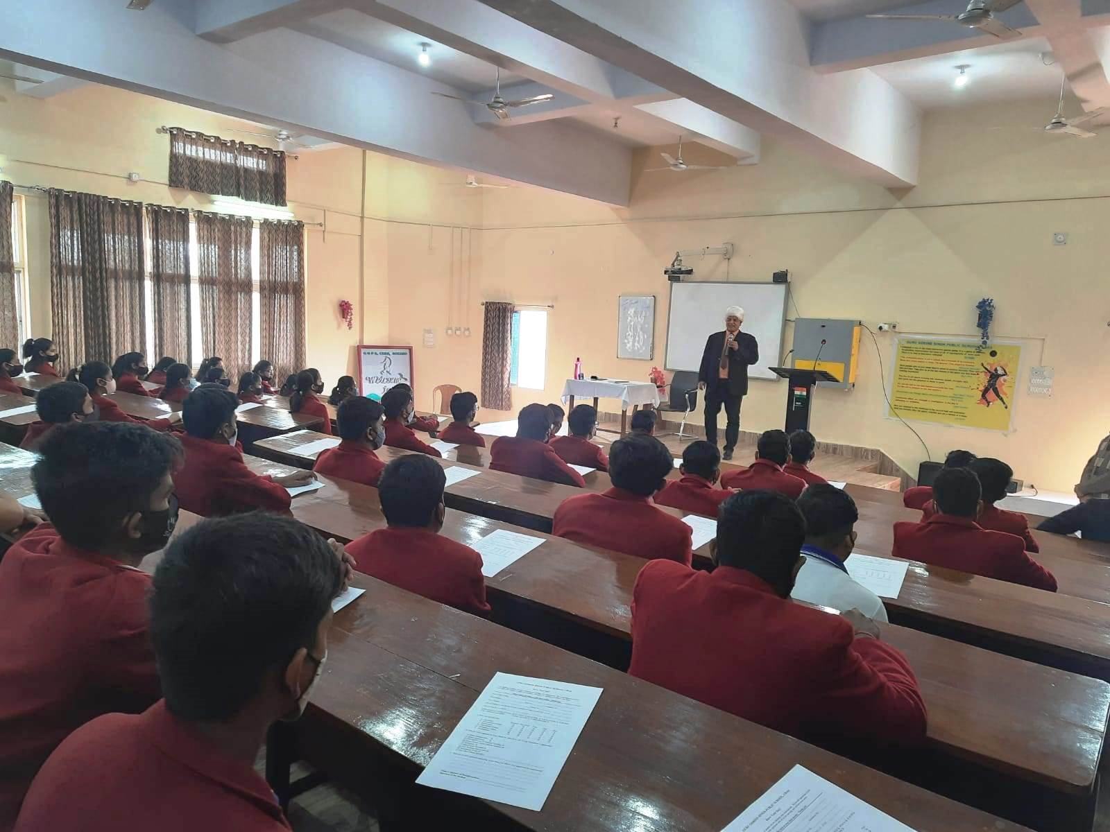 Goal setting cum career counseling session with students of class X.